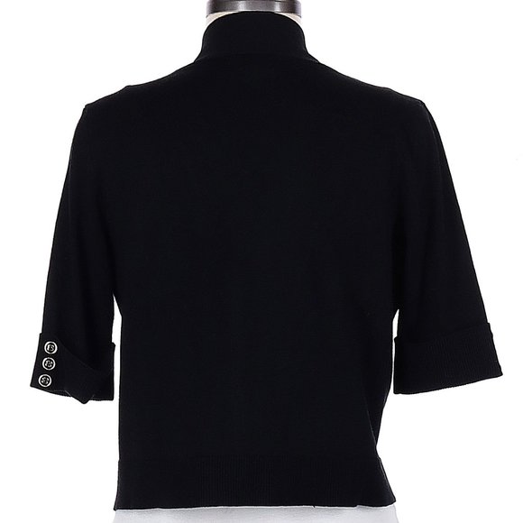 Cardigan Rolled Sleeve Gold Buttons - Picture 2 of 5